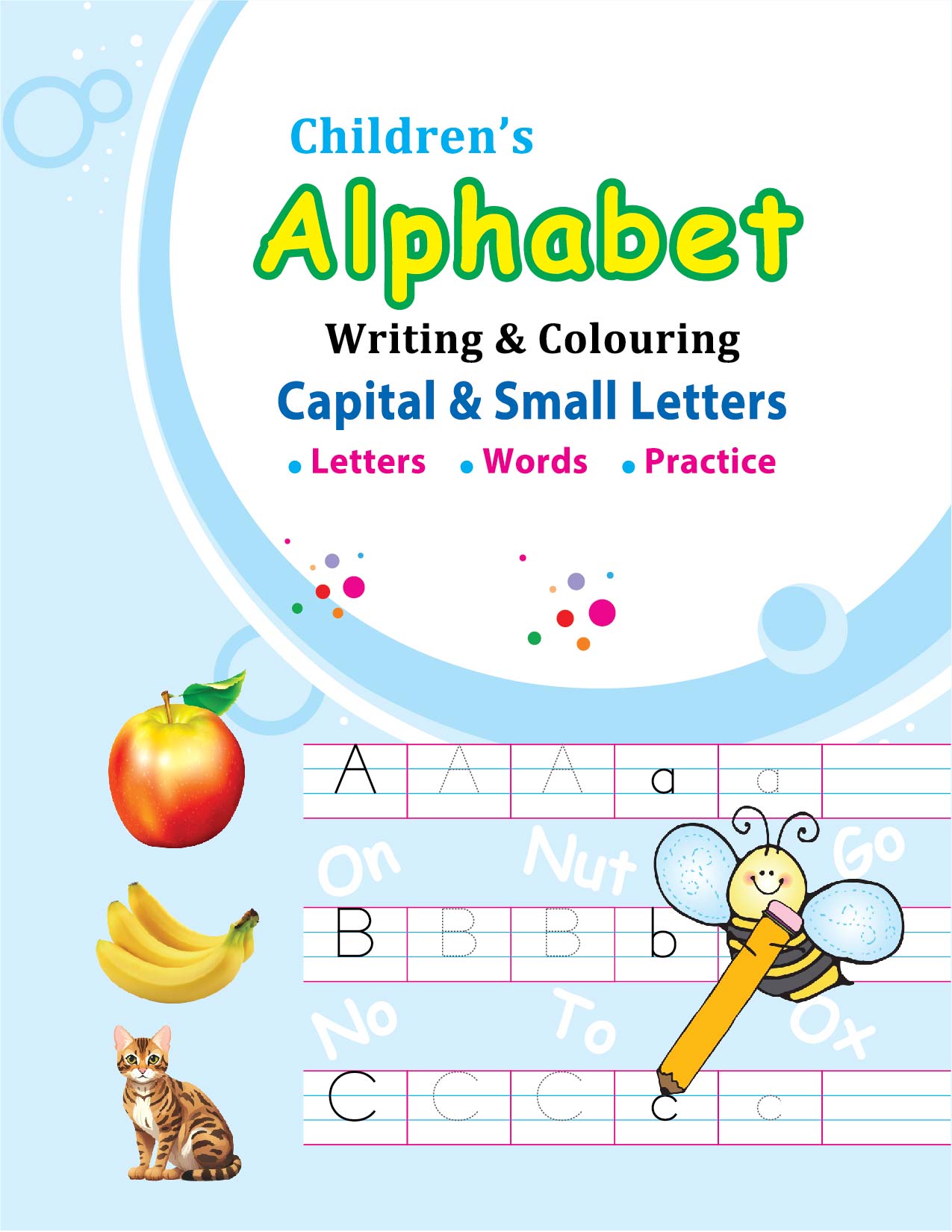 Children's Alphabet Writing & Colouring Capital and Small Letters