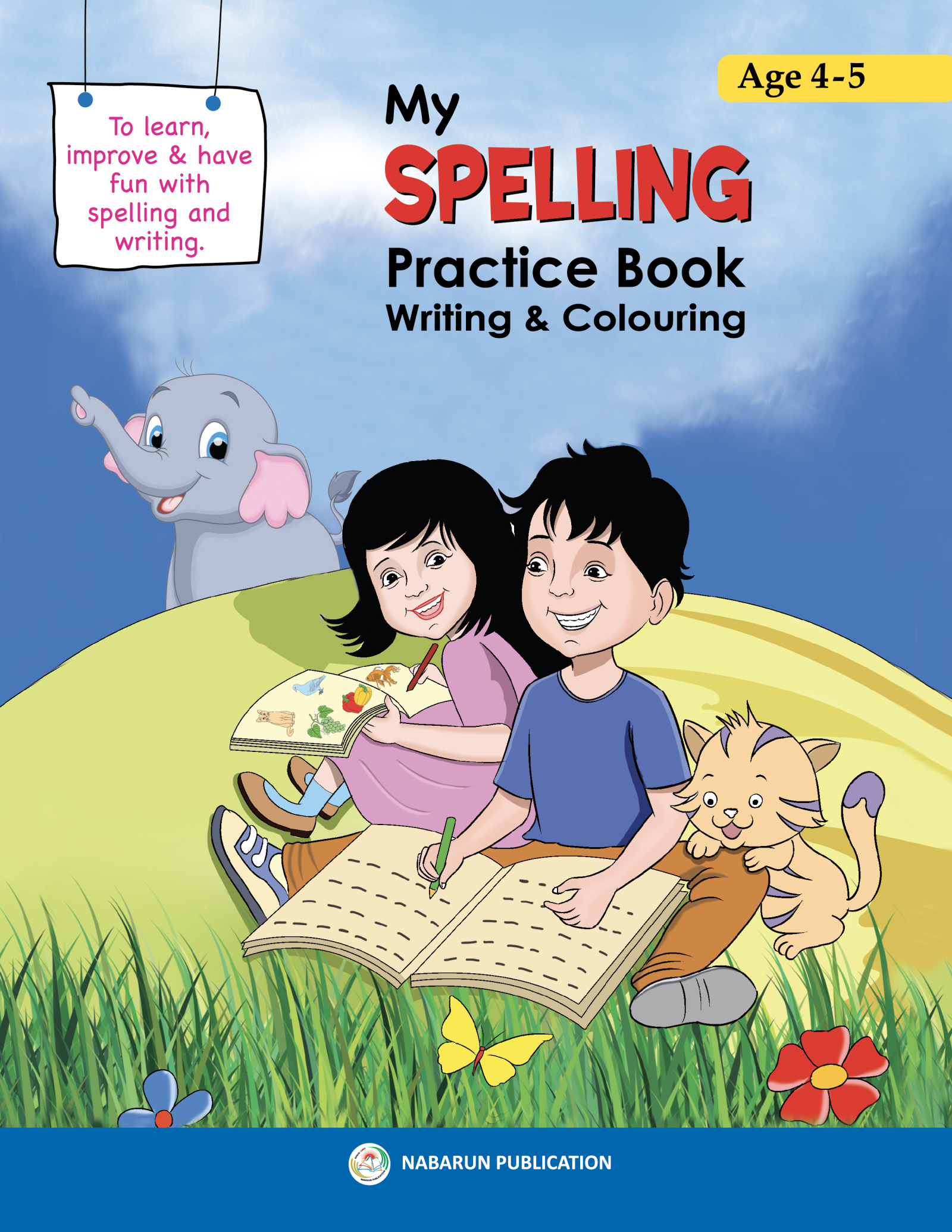 My Spelling Practice Book Writing & Colouring