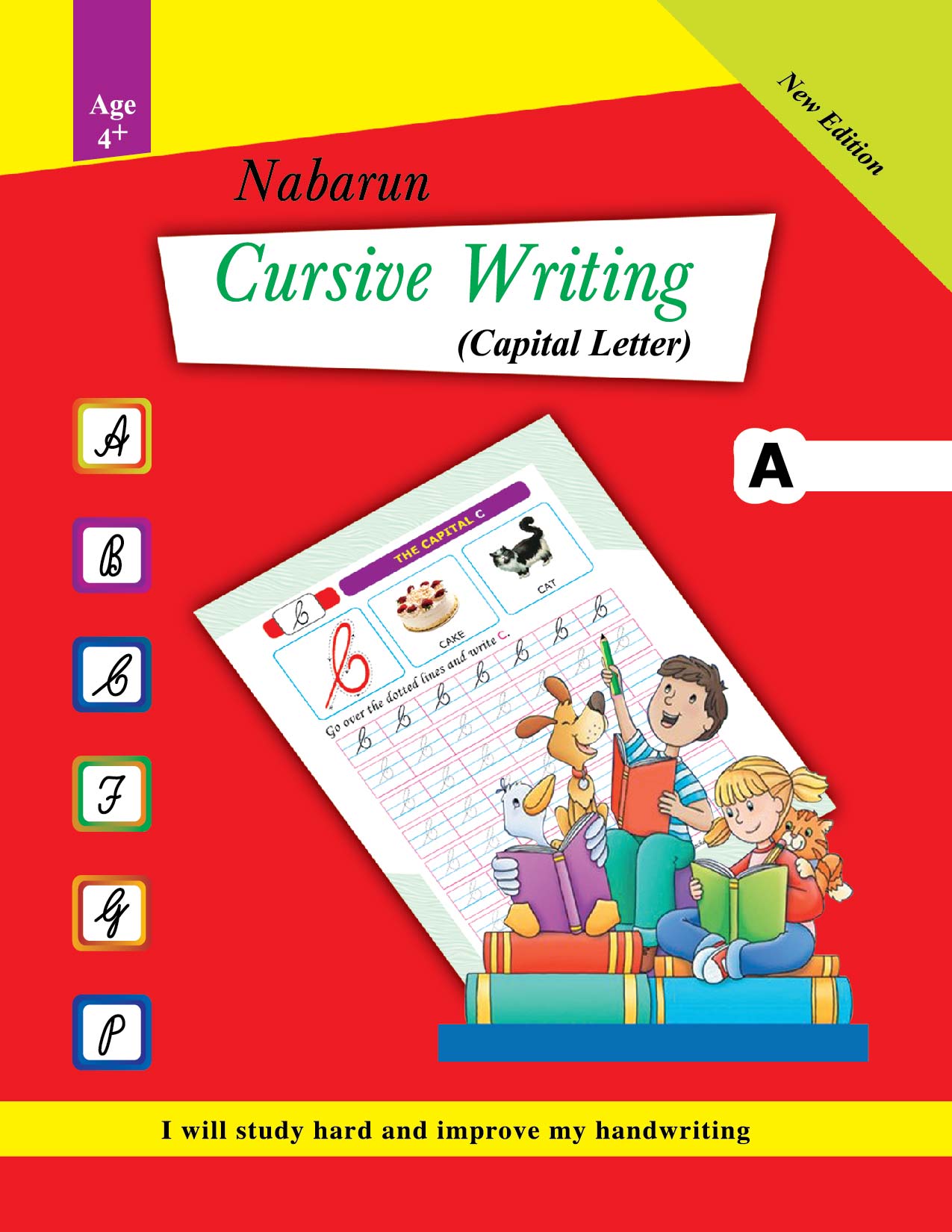 Nabarun Cursive Writing (Capital Letter)-A